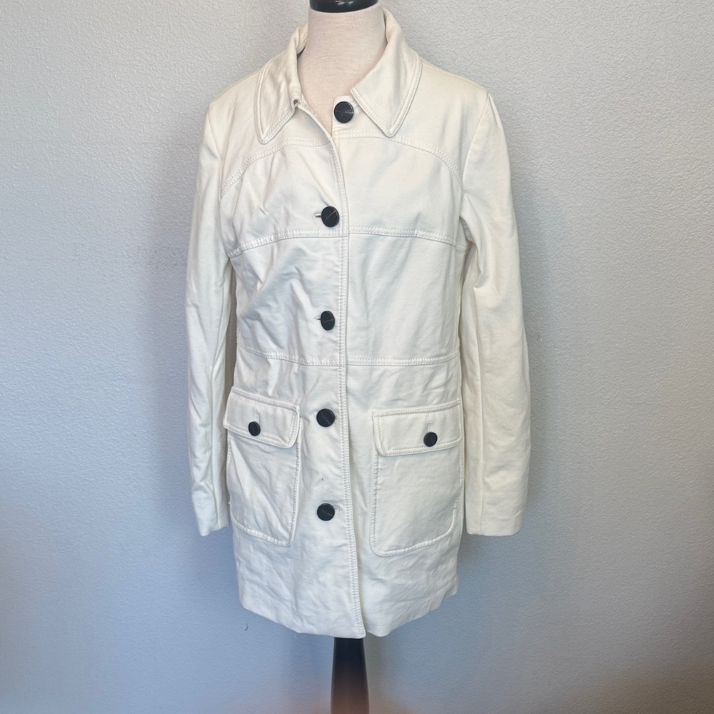 Vince Camuto Cream Button-Up Jacket
